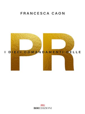cover image of I dieci comandamenti delle PR